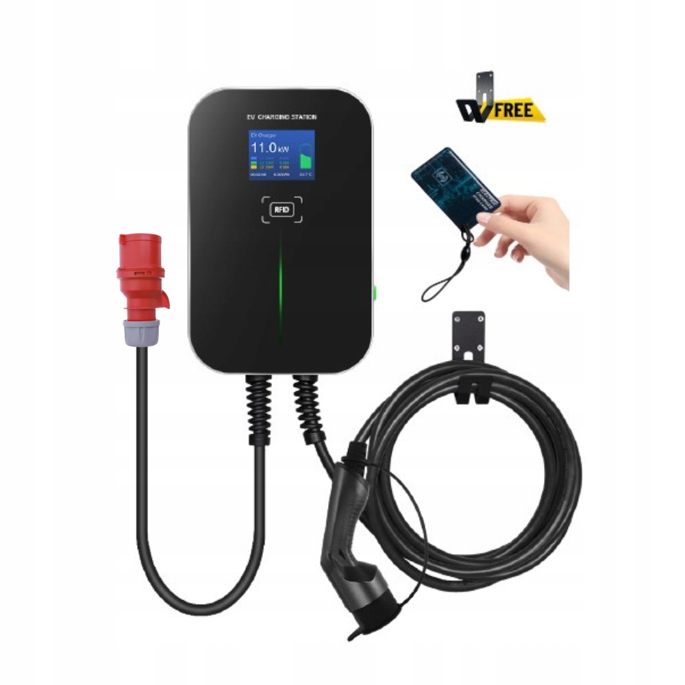 Nabíjacia stanica s kartou Ev Wallbox Besen 11 kW Rfid, silový konektor držiak