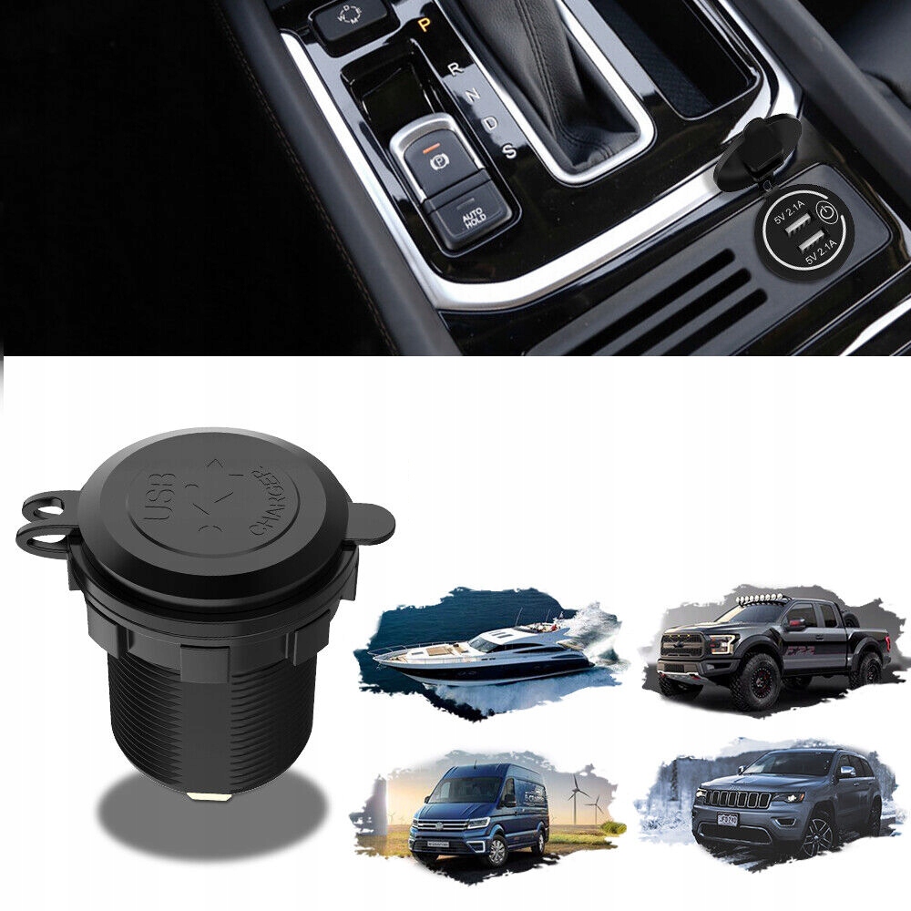 ŁADOWARKA ZASILACZ 2x USB 4.2A QC3.0 PRZYCISK Producent Kopier