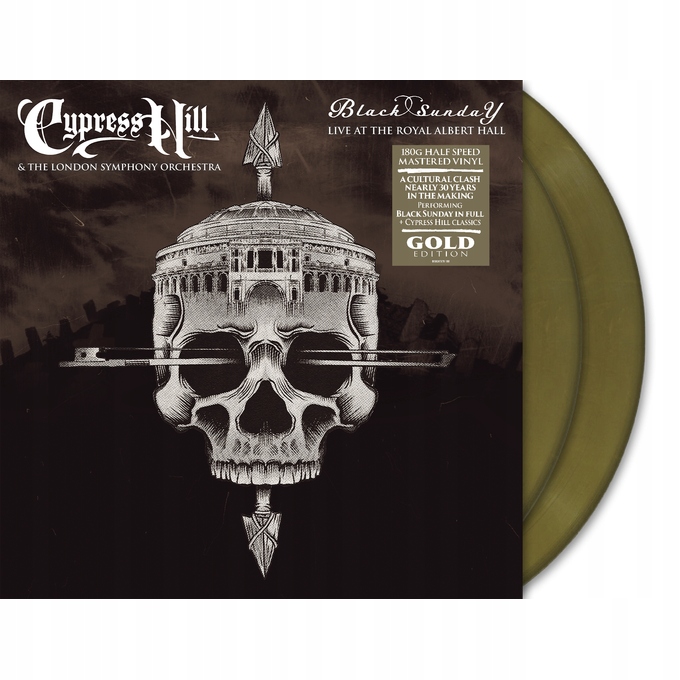 Cypress Hill & London Symphony Orchestra Black Sunday Live 2LP/GOLD Vinyl