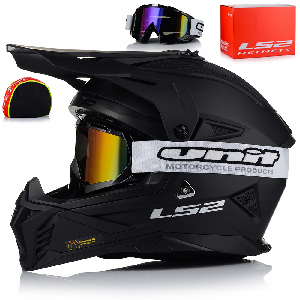 Motocyklová Prilba LS2 MX708 Fast II Okuliare Lehký Enduro Cross Štvorkolka Atv