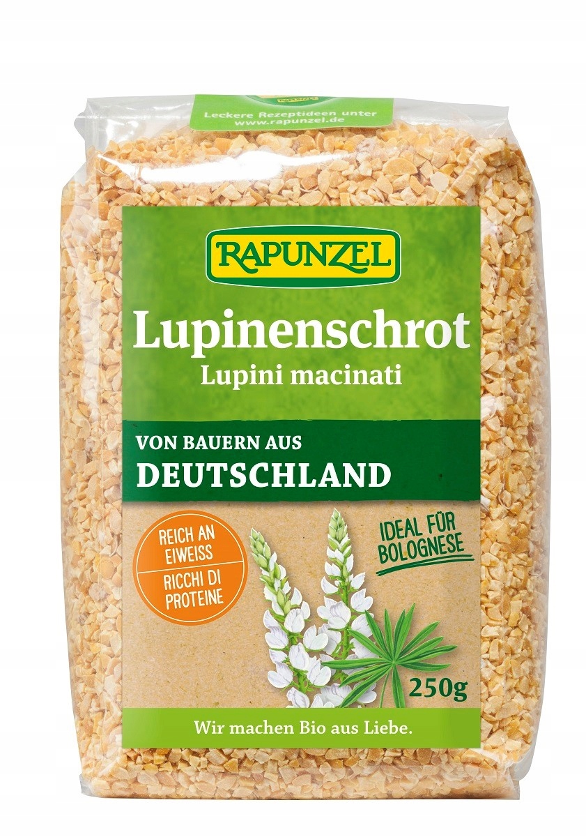 Levně 3X Lupinová kaše Bio Lupina sladká 250 g Rapunzel Lupinenschrot