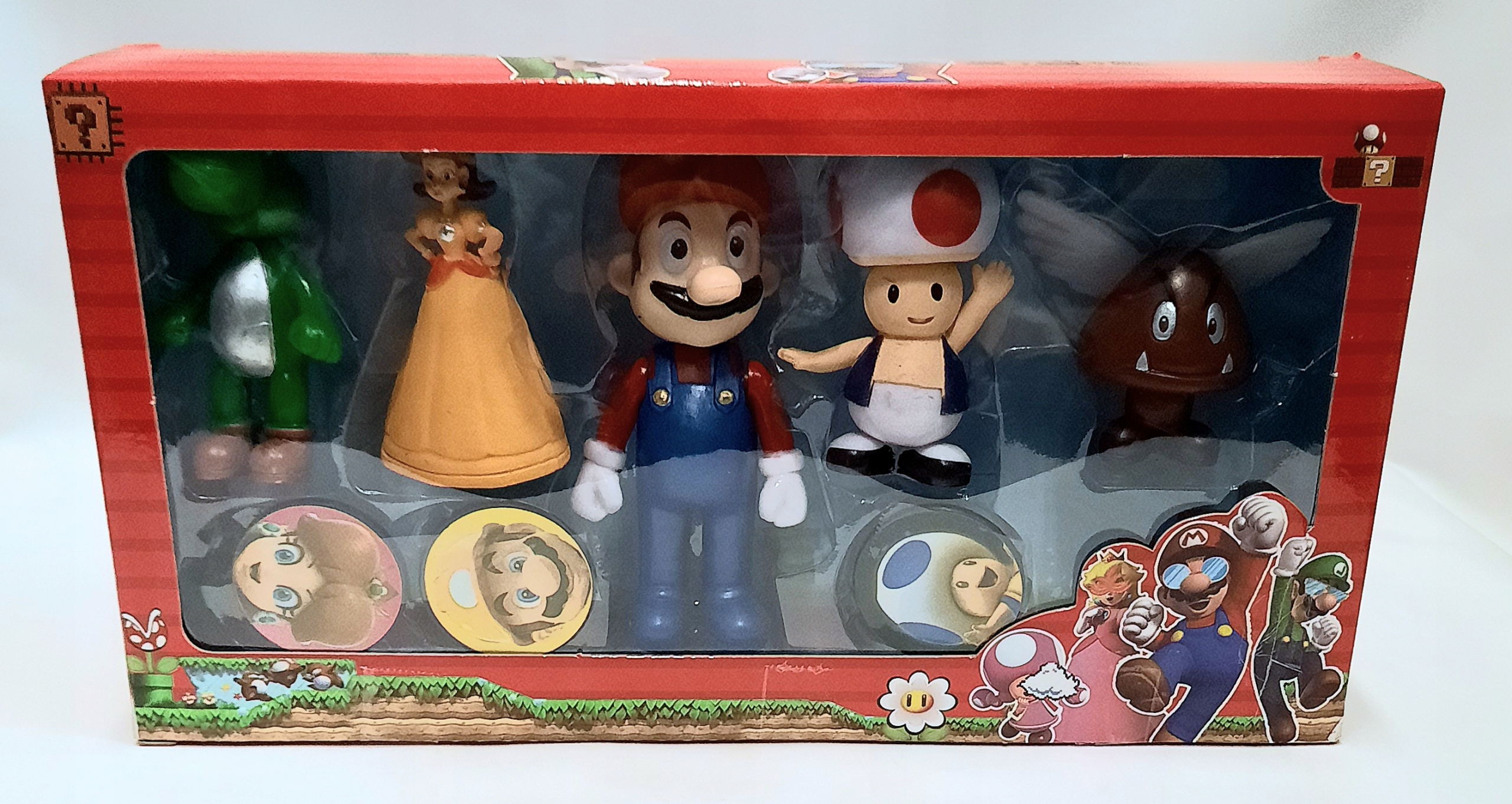 

Figurki Mario Bros 5 Szt 3 Żetony