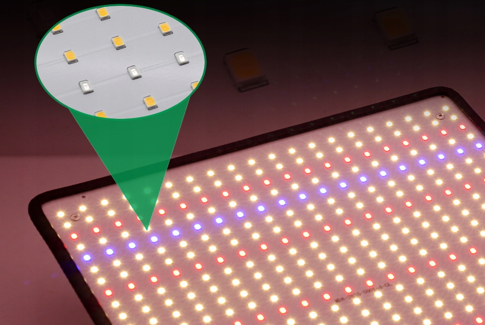 PANEL LAMPA WISZĄCA DO WZROSTU UPRAWY ROŚLIN FULL SPECTRUM 50W 500 LED Stan opakowania oryginalne