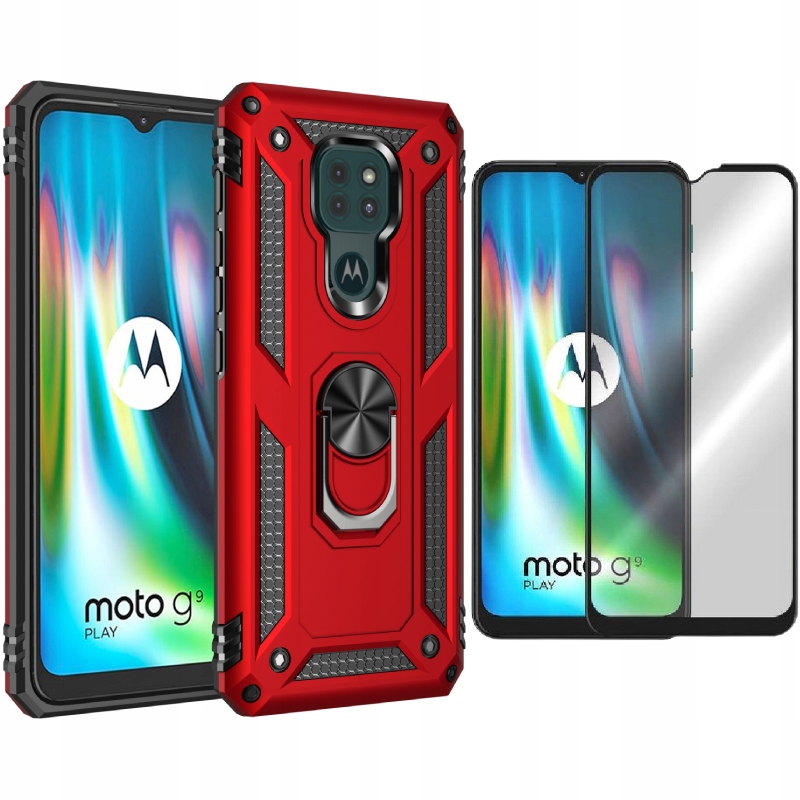 

Etui Pancerne Ring Nx Do Moto E7 Plus + Szkło