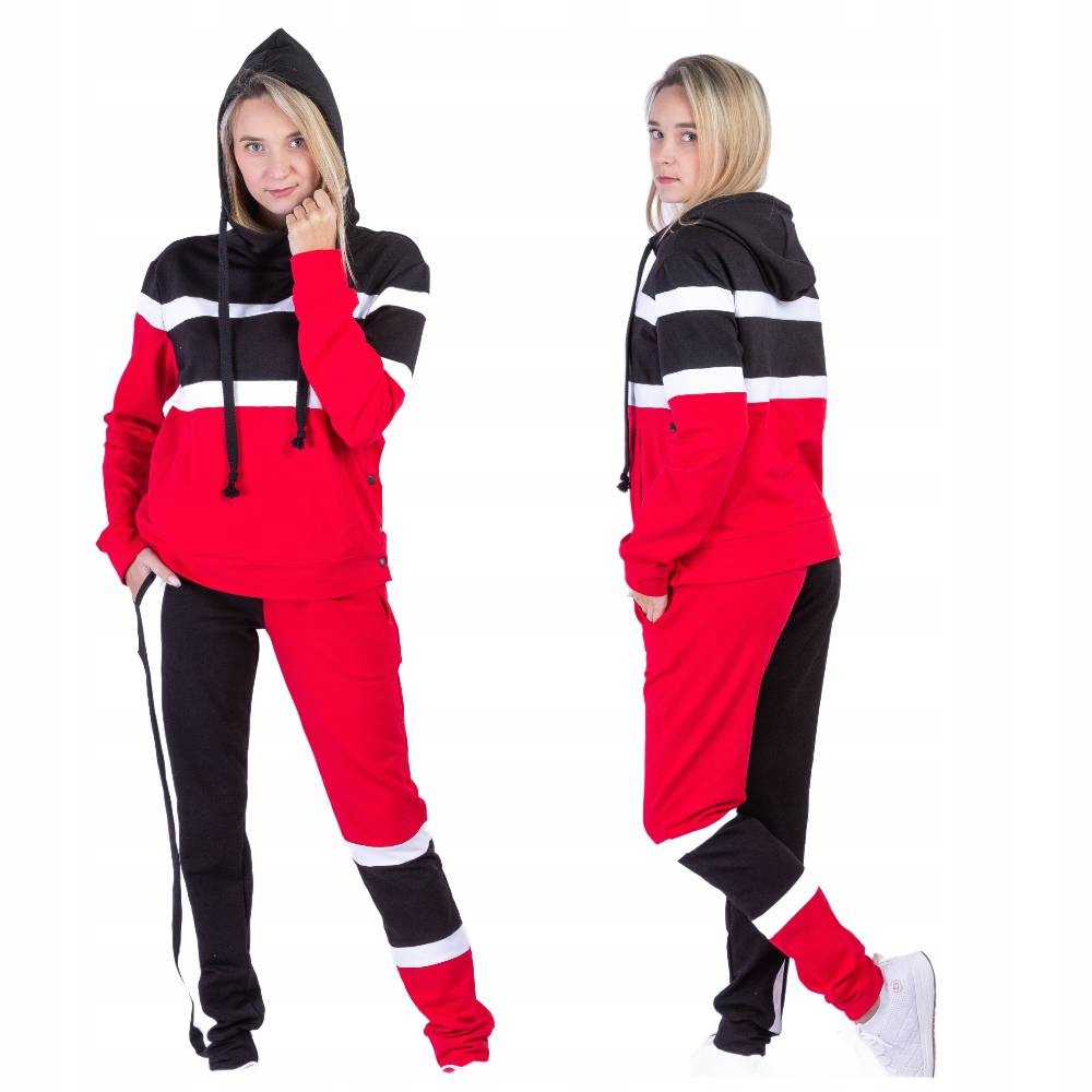 Tepláková Souprava Barva-Blok, Mikina a kalhoty, One Size One Size