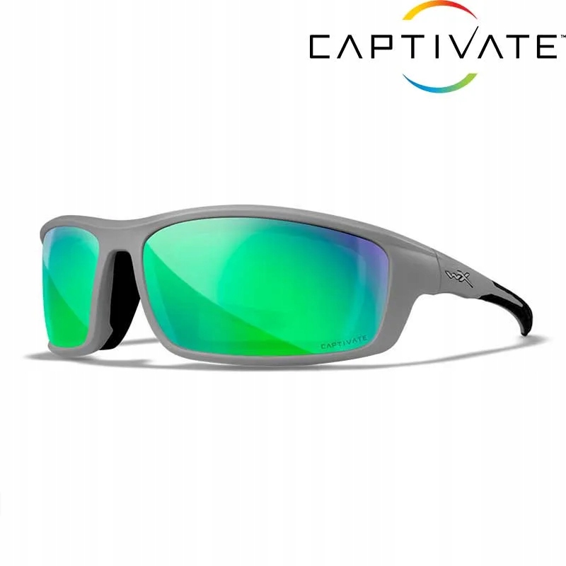 Okulary przeciwsłoneczne Wiley X Grid Captivate Green Mirror Matte Cool
