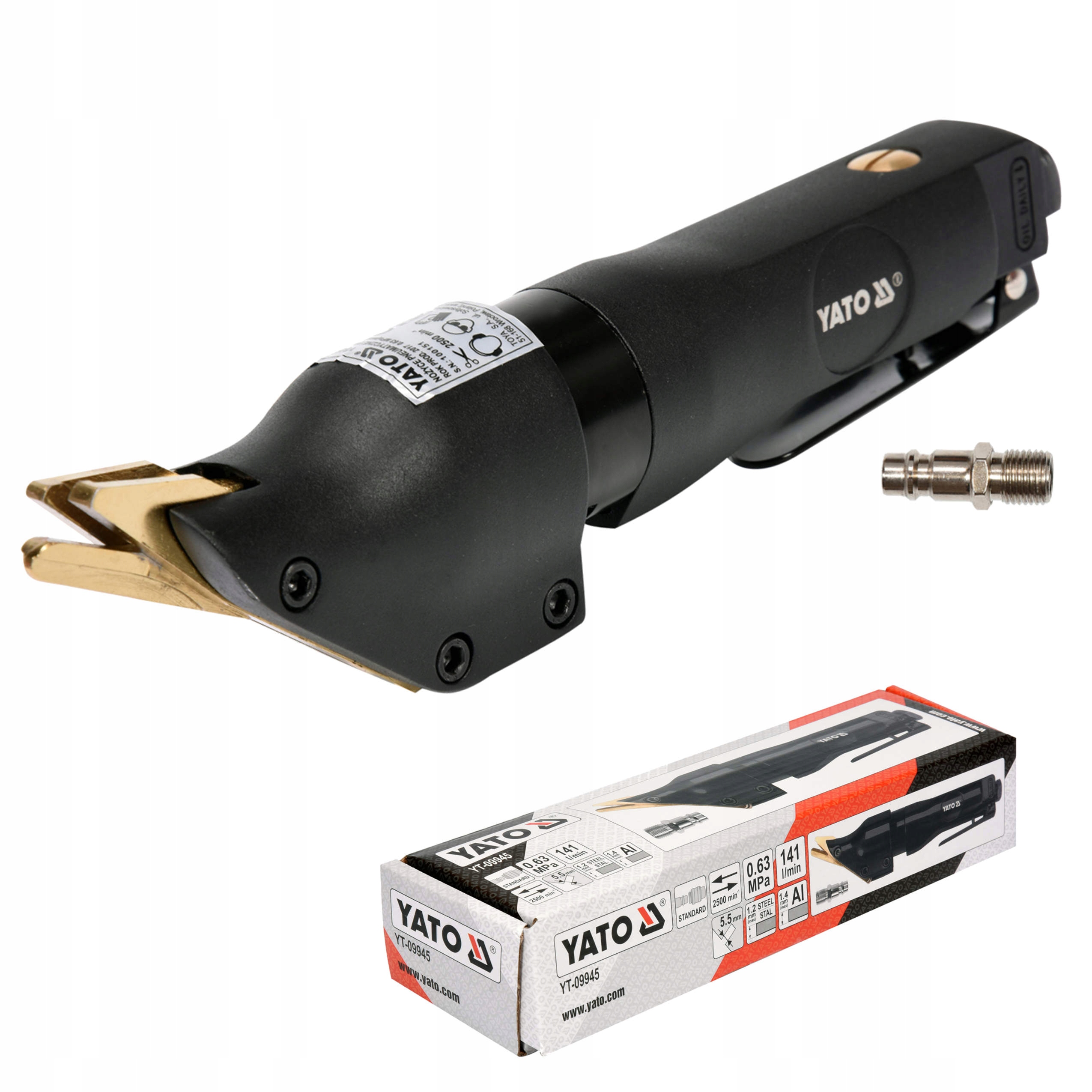 NOŻYCE PNEUMATYCZNE PROSTE YATO