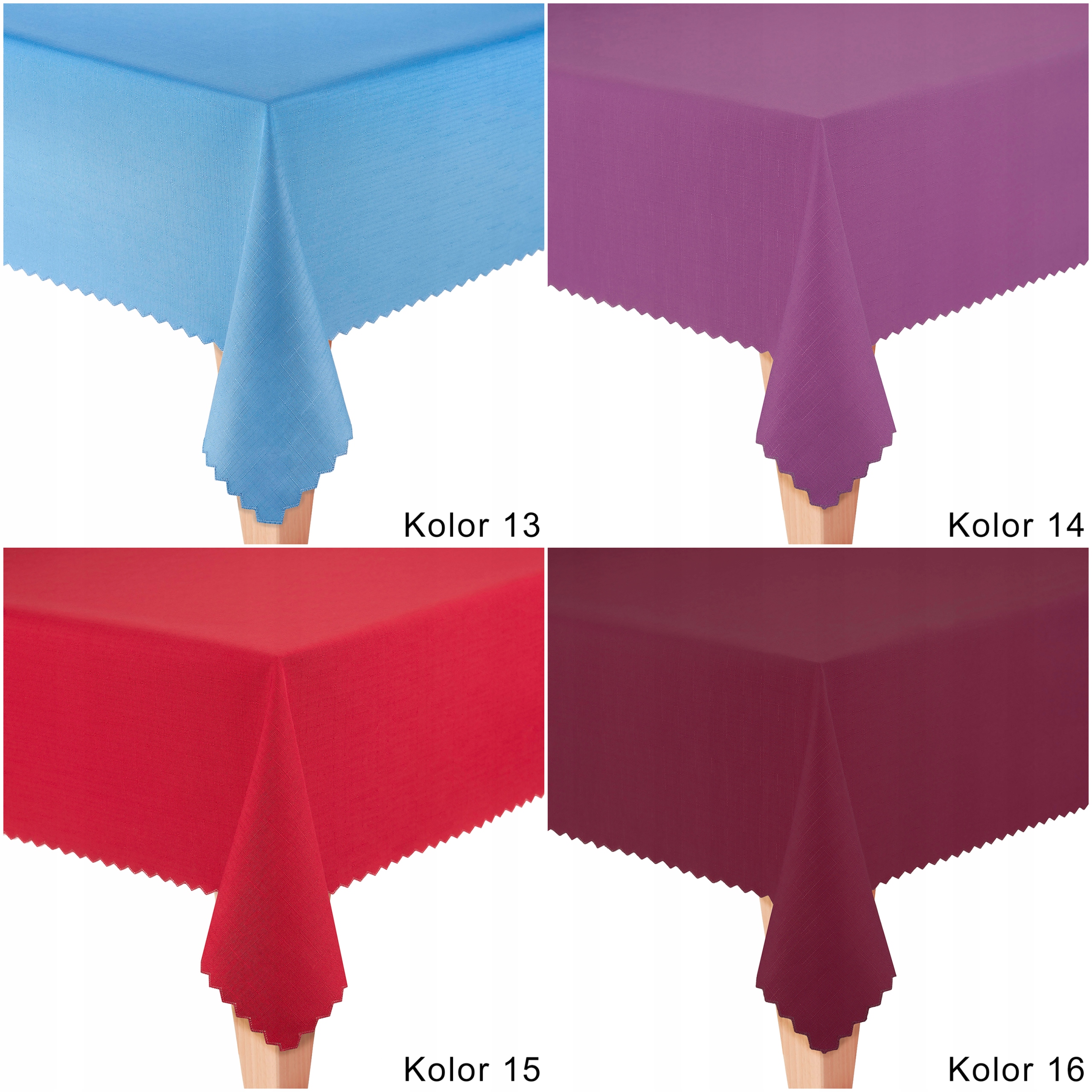 OBRUS PLAMOODPORNY KOLORY 200x120 Czarny Długość 200 cm