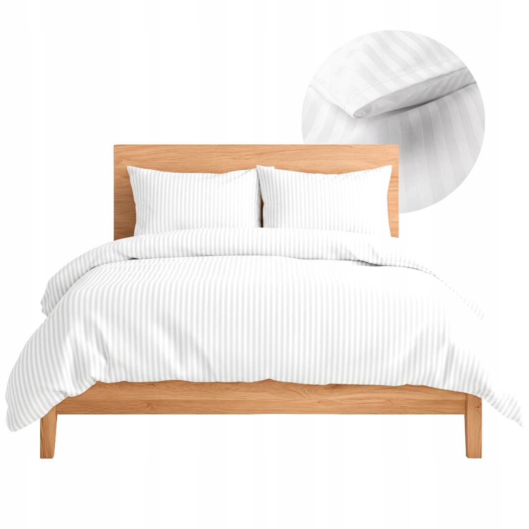 Pościel Hotelowa Adamaszek 140x200 cm Poszewka, Satyna Atłasowa