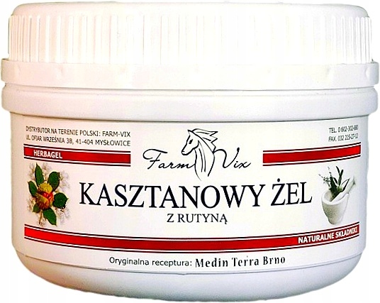 

Kasztanowy Żel z Rutyną 350 ml Żylaki Farm-vix