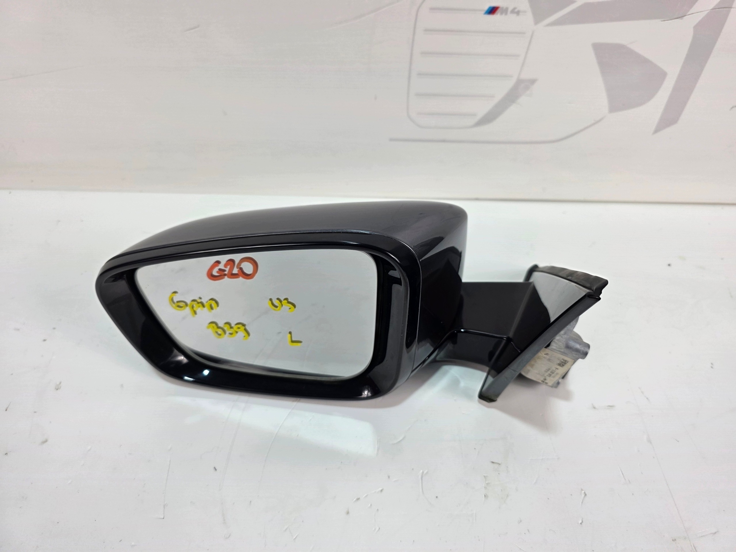 mirror left BMW 3 G20 US 6PIN SHADOWLINE B39 MINERALGRAU METALLIC
