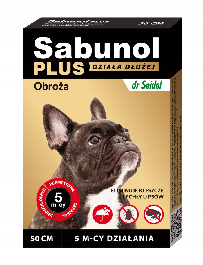 

Sabunol Obroża Plus dla psa 50cm 150dni