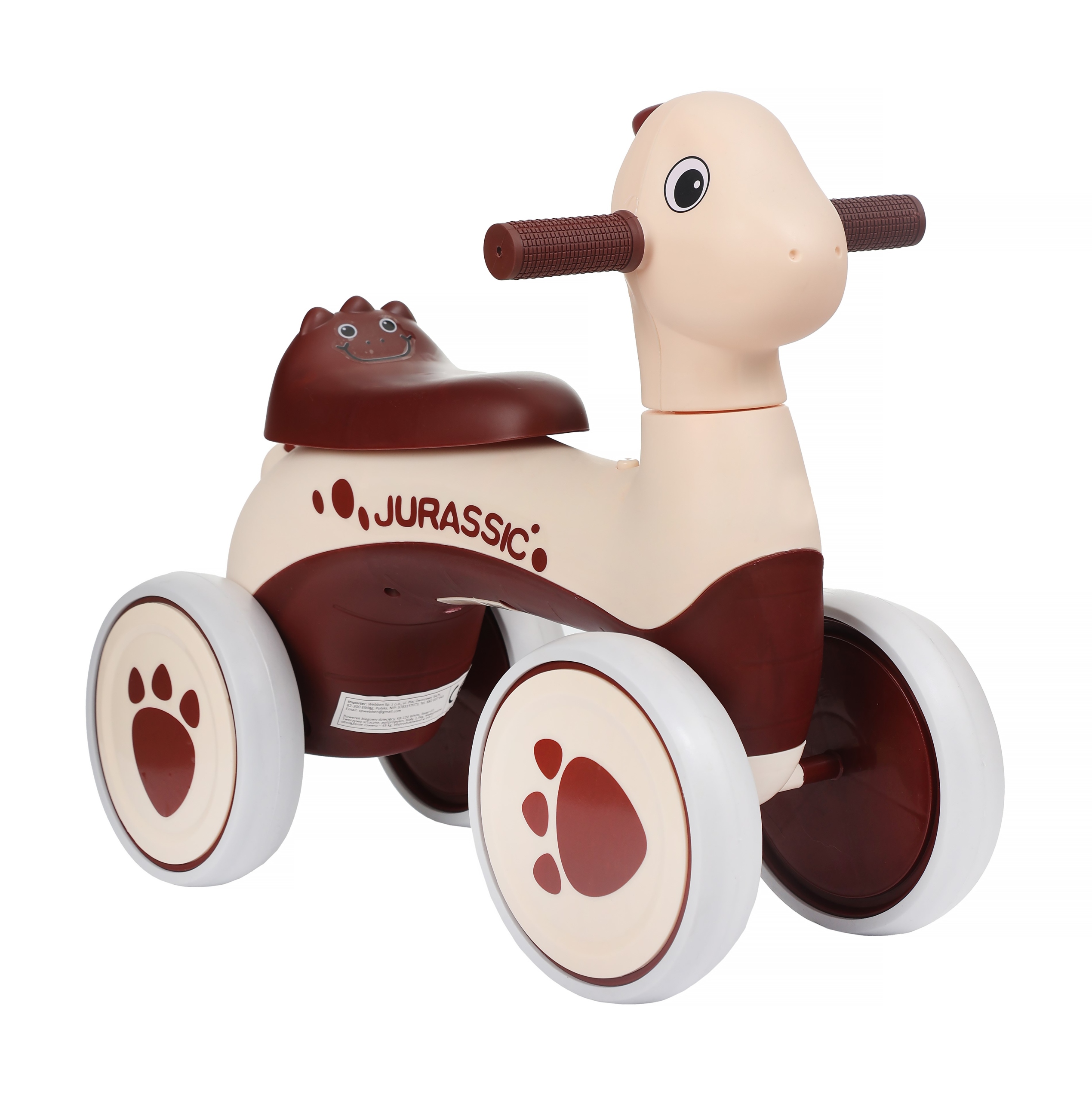 Webben Rexer 4 колесный беговел бежевый велосипед для малышей