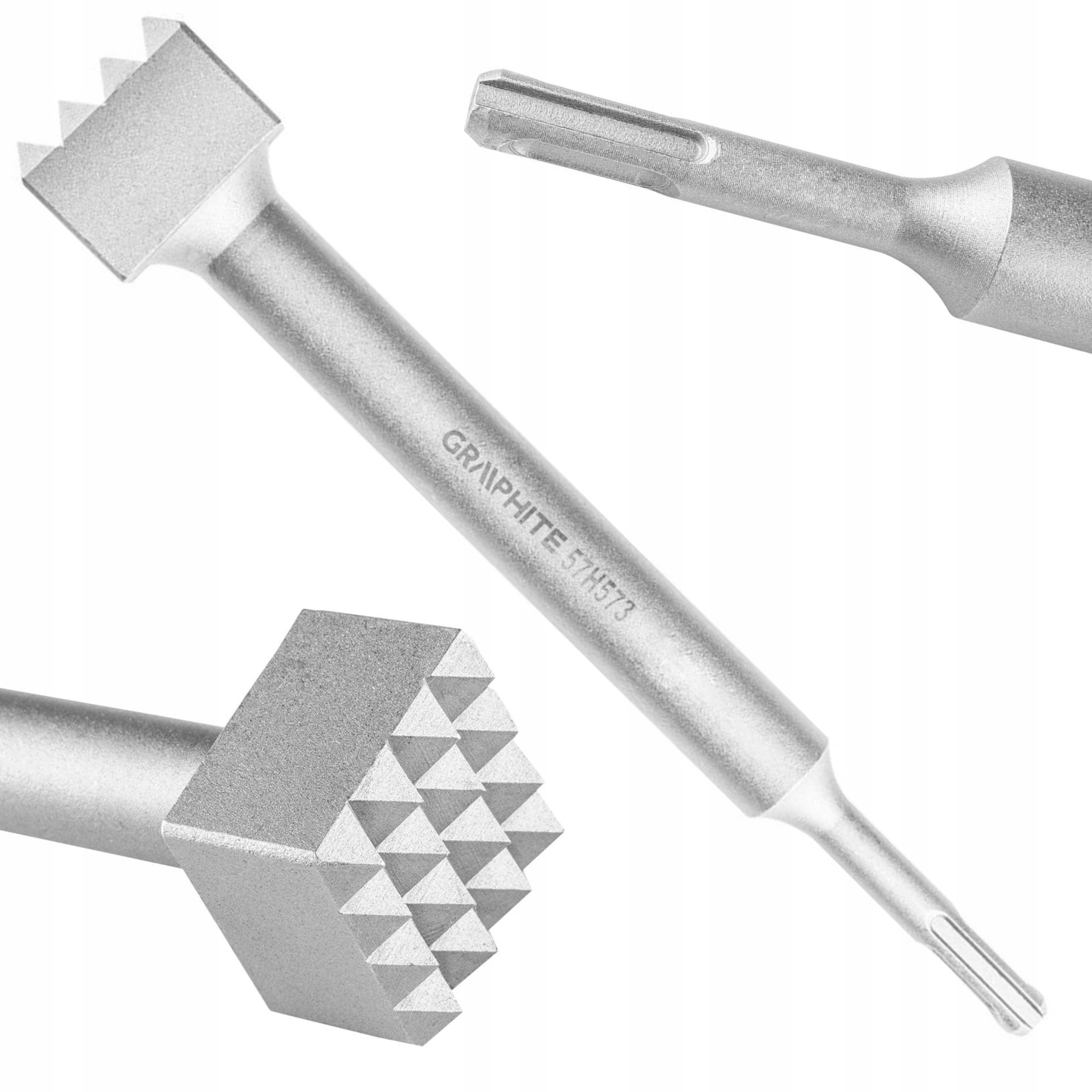 GROSZKOWNIK SDS PLUS 40 X 40 MM, 16 ZĘBÓW GRAPHITE