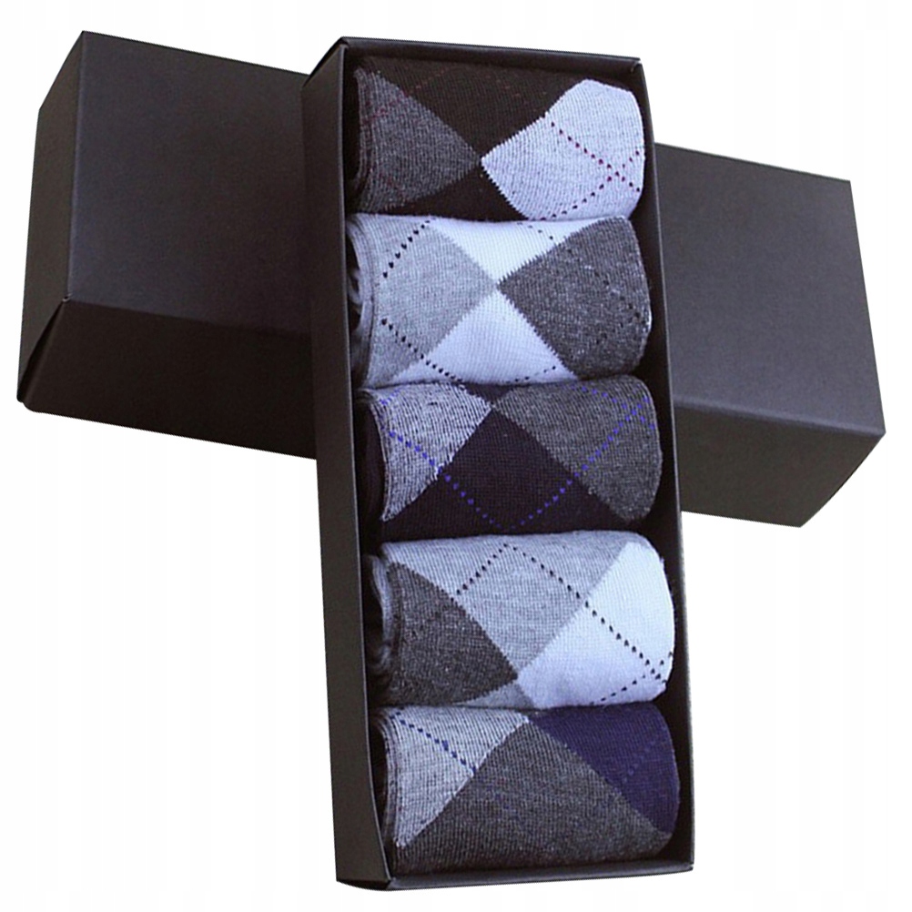 ANTYPOŚLIZGOWE SKARPETY MĘSKIE - KOLOROWE WZORY Rozmiar Uniwersalny