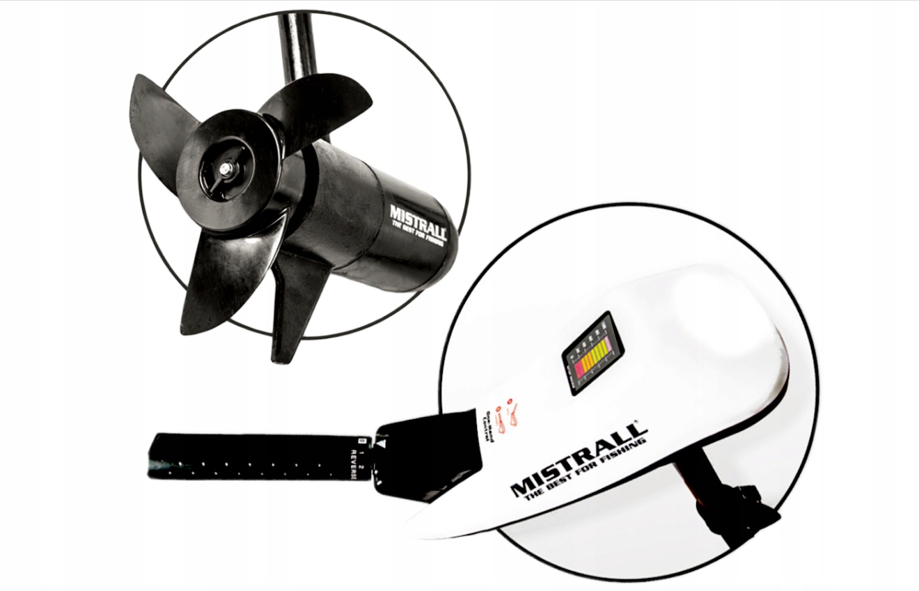 SILNIK ELEKTRYCZNY MISTRALL 38LBS DO ŁODZI PONTONU Model DO ŁODZI