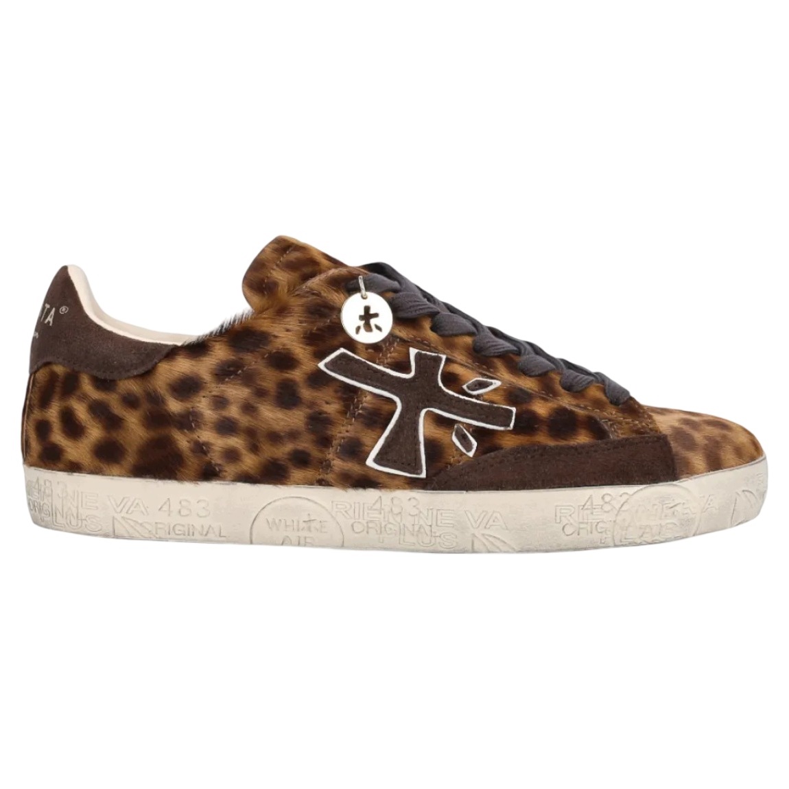 Premiata Dámské tenisky Steven 8480 Premium Hnědá Panterka 37