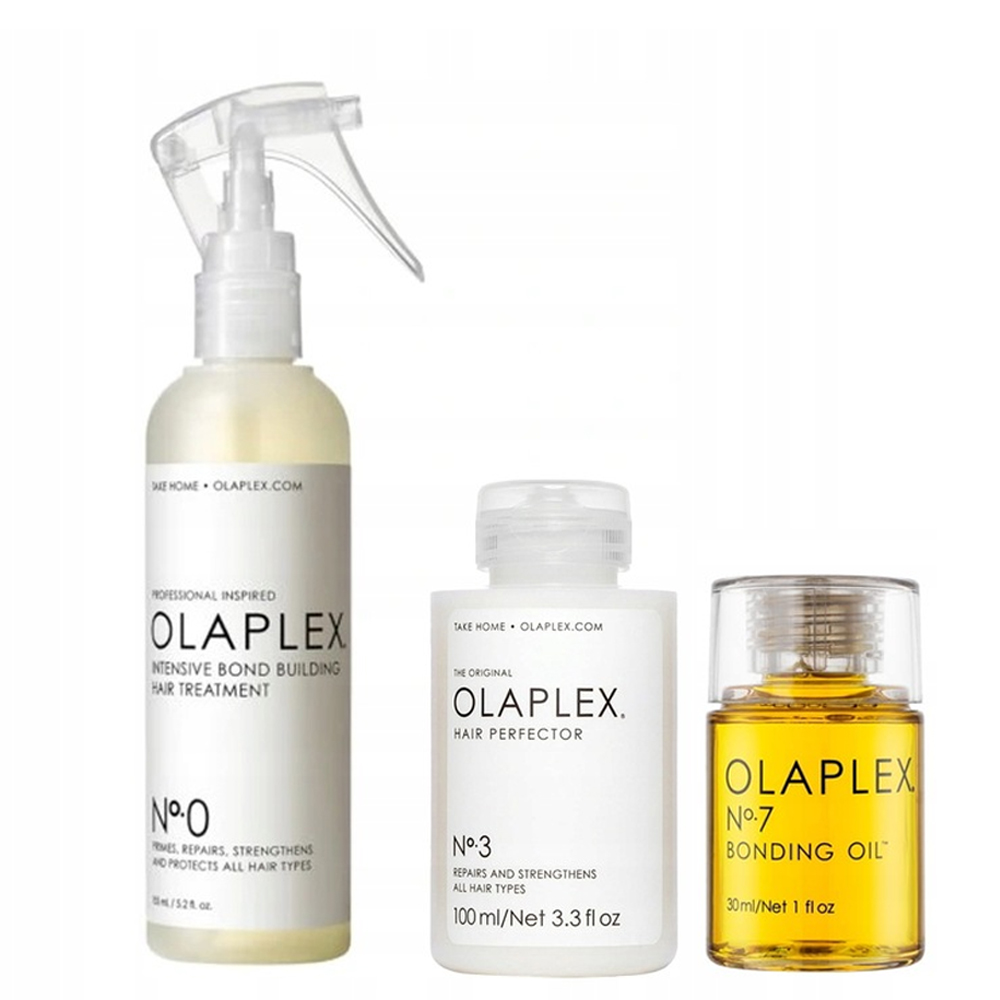 Olaplex – obnovující sada pro poškozené vlasy No.0+No.3+No.7