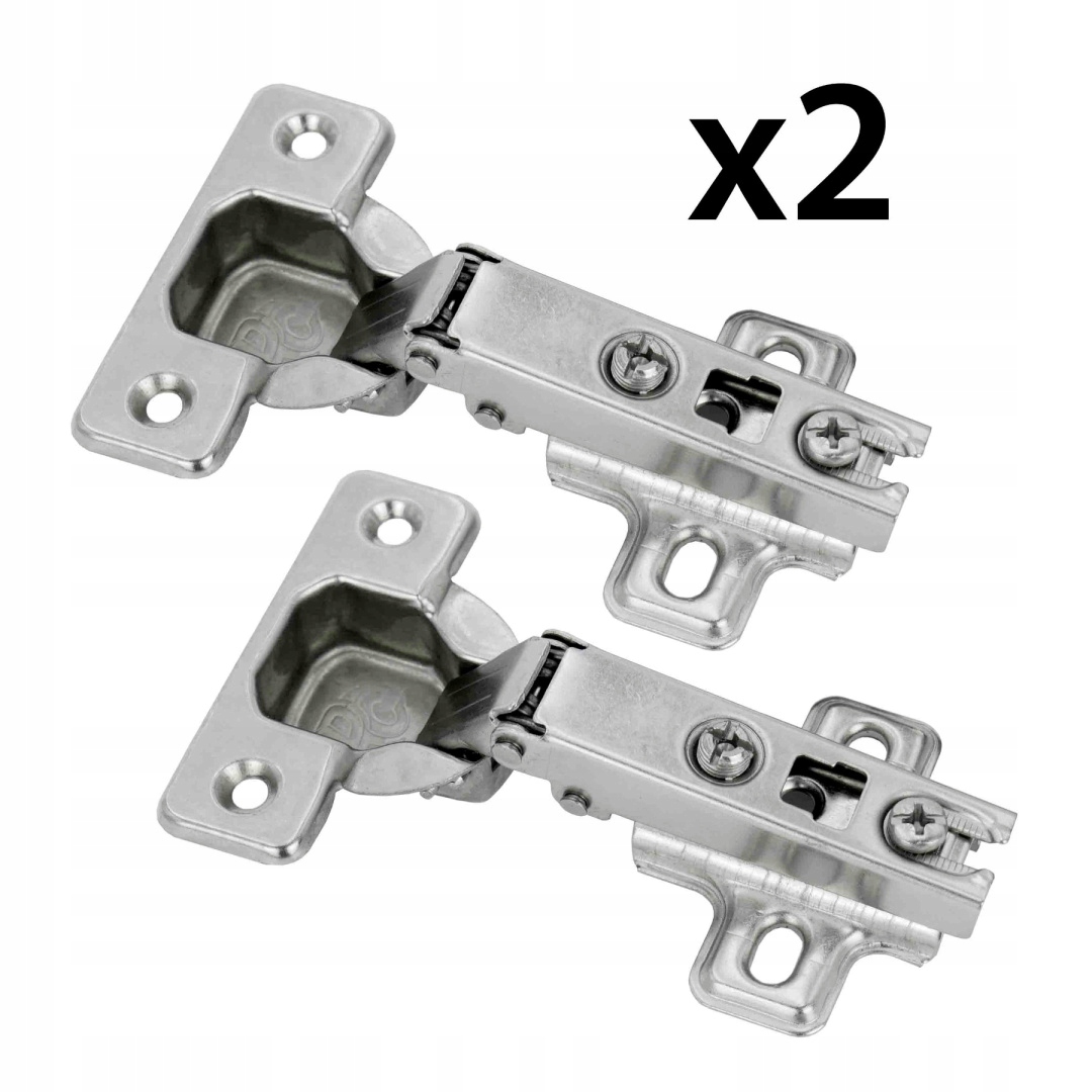 ZAWIAS MEBLOWY PROSTY FI35 NAKŁADANY 110 STOPNI PROWADNIK H2