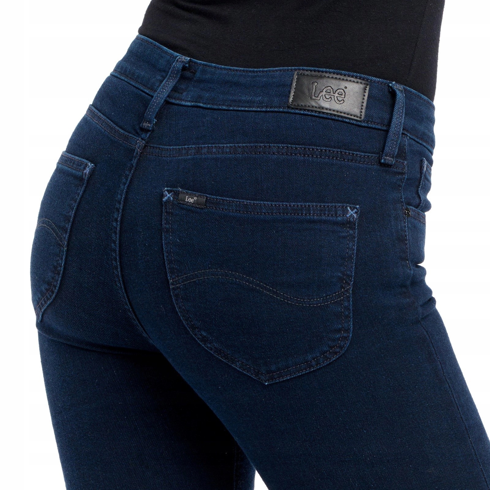 Damskie spodnie rurki Lee Scarlett Midnight L526FGKJ 28/33