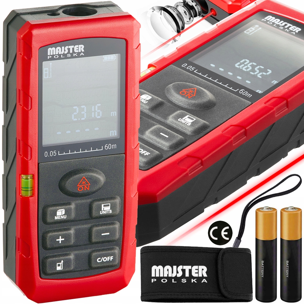 

Dalmierz Laserowy Miernik Cyfrowy 60m
