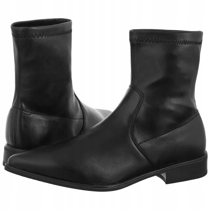 Kožené dámské boty Kotníkové Boty Venezia černé V403-00137-01BL1 černé