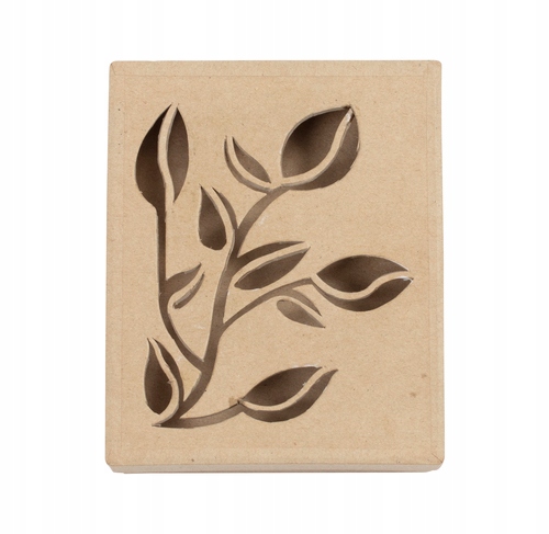 Ozdobná Krabička jako dárek Květinový vzor Prostorná 15 X 12 X 3 CM Decopatch