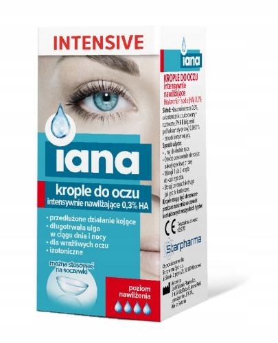 

Iana Intensive nawilżające krople do oczu 0,3% Ha