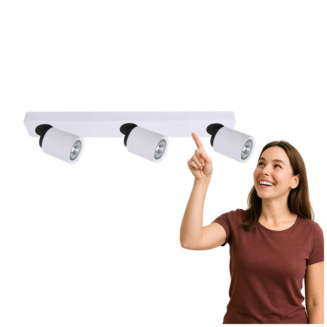 Spot Bílý Lucien 3xGU10 Moderní Italux