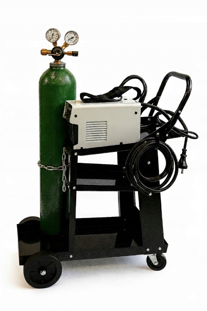 Svářečský Vozík pro Mma Mig Mag Tig Držák na láhev 3 police Transport 70 kg