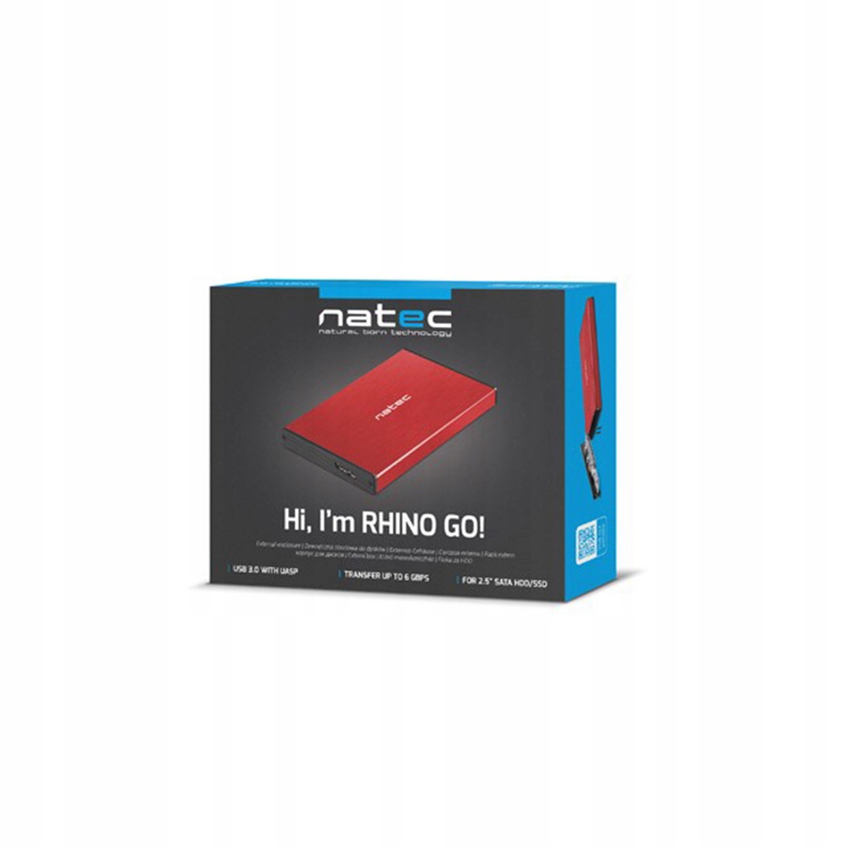 DYSK PRZENOŚNY natec-GO 500GB 2.5 USB 3.0 CZERWONY Producent Natec