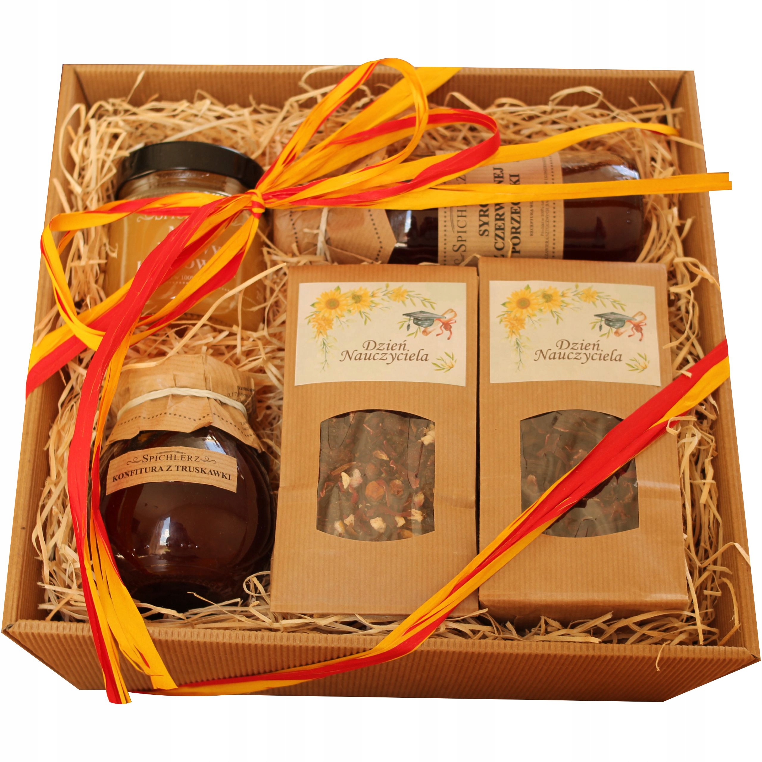 Kosz Prezentowy Dla Nauczyciela na Dzień Nauczyciela Podziękowanie