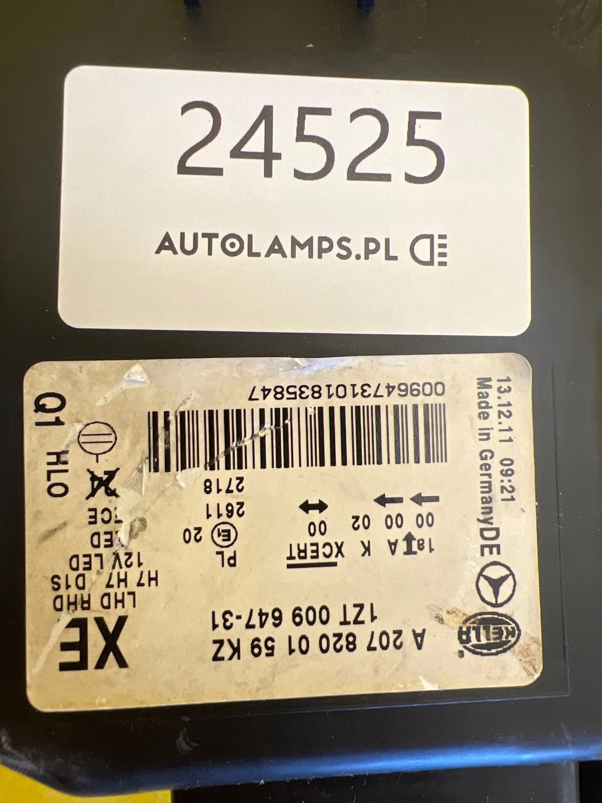 light left Mercedes E-Klasa W207 Bi-Xenon 09-13 A2078200159