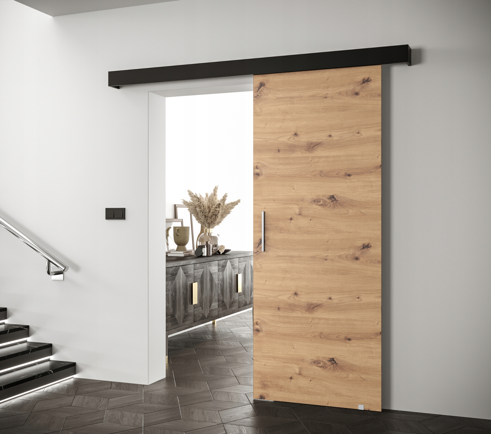 SALWADOR 90 wzór nr 1 DRZWI PRZESUWNE naścienne Rodzaj przesuwne