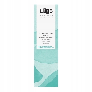 Laab Clean Skin Solution Ultra-Light Gel na obličej 40 ml Spf50 Normalizující