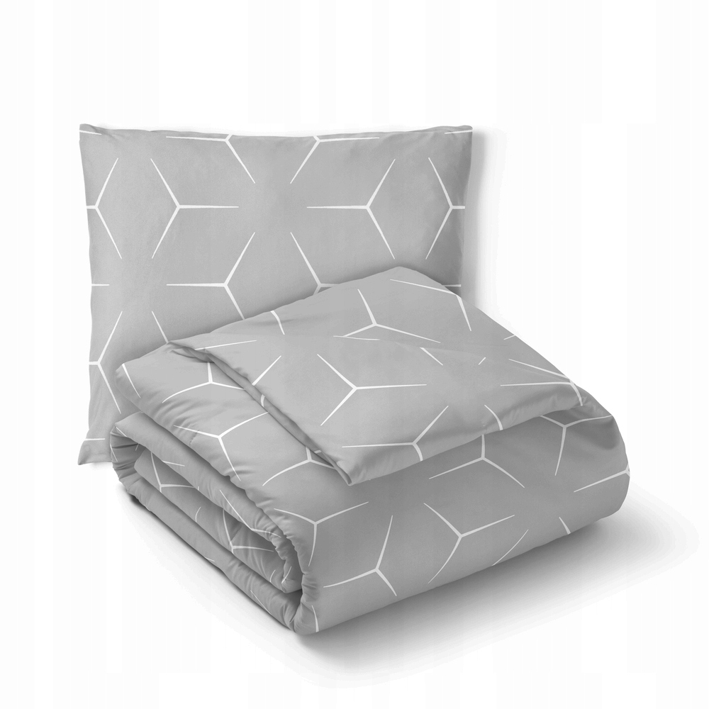 Hotelové Povlečení 140x200 cm Povlečení 70x80 Bavlna 100% vzor: Milano šedá