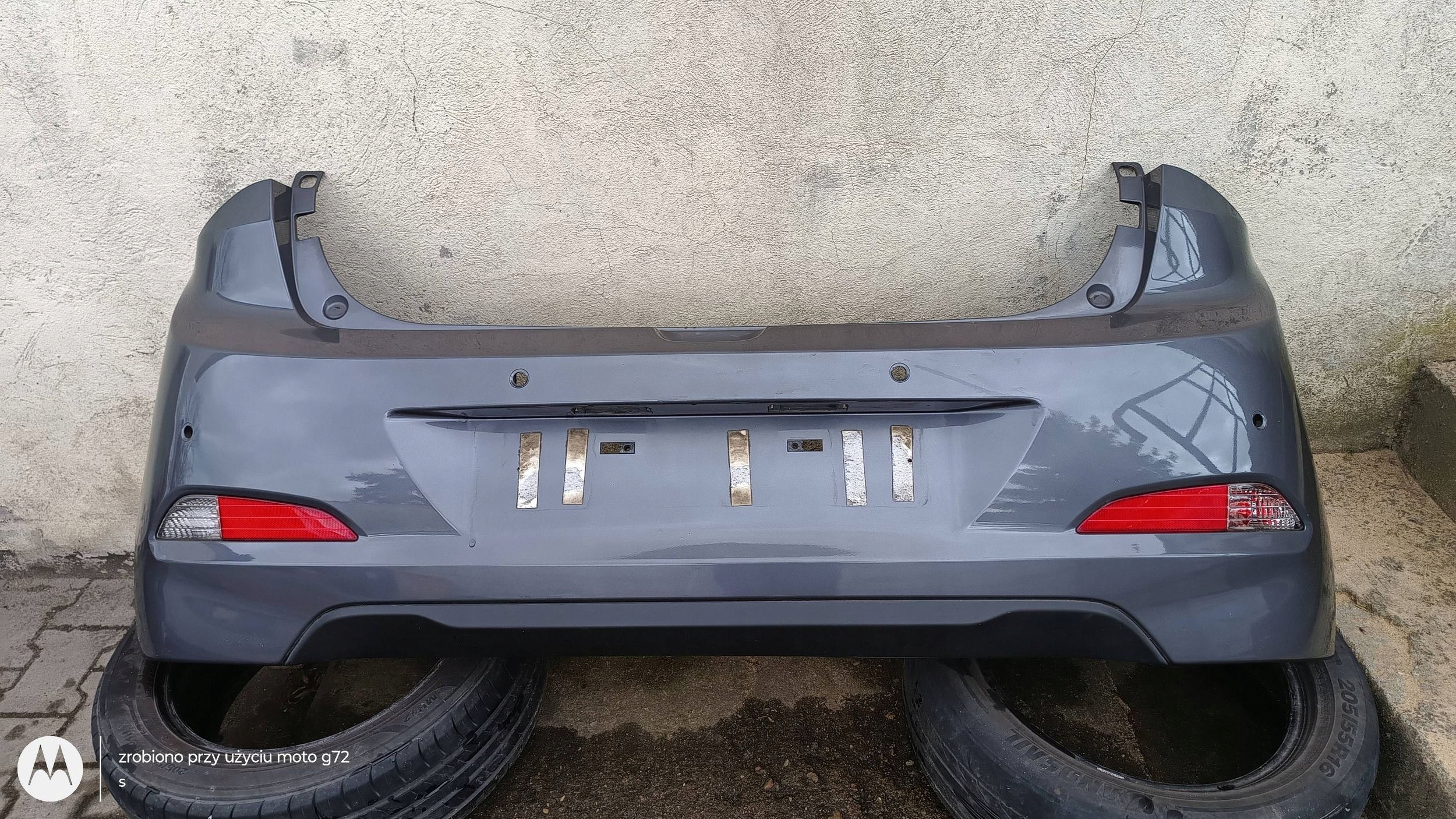 HYUNDAI I20 II V3G bumper rear part rear complete PDC 2014