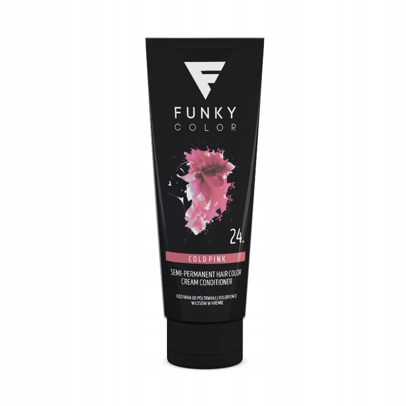 Toner na vlasy Funky Color Barvící kondicionér č. 24 Cold Pink 100 ml