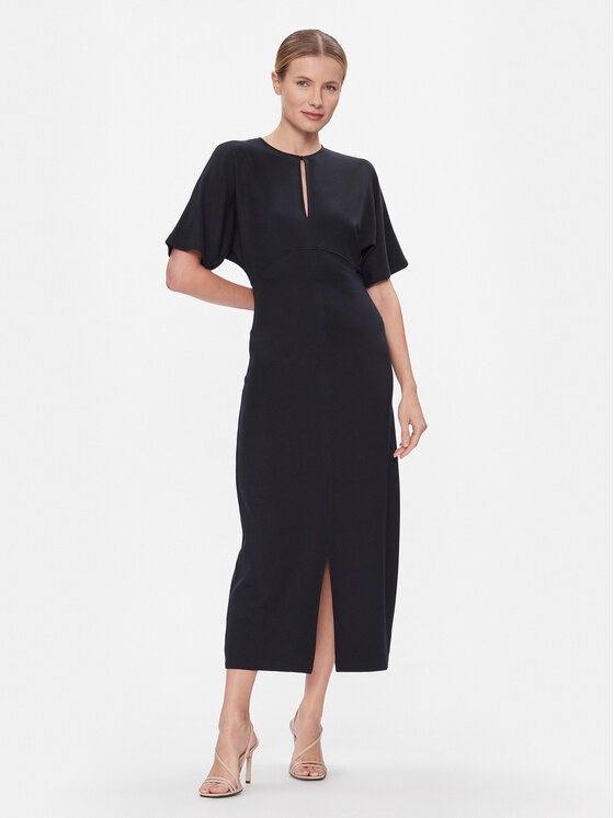 Šaty tmavě modrá midi Tommy Hilfiger S