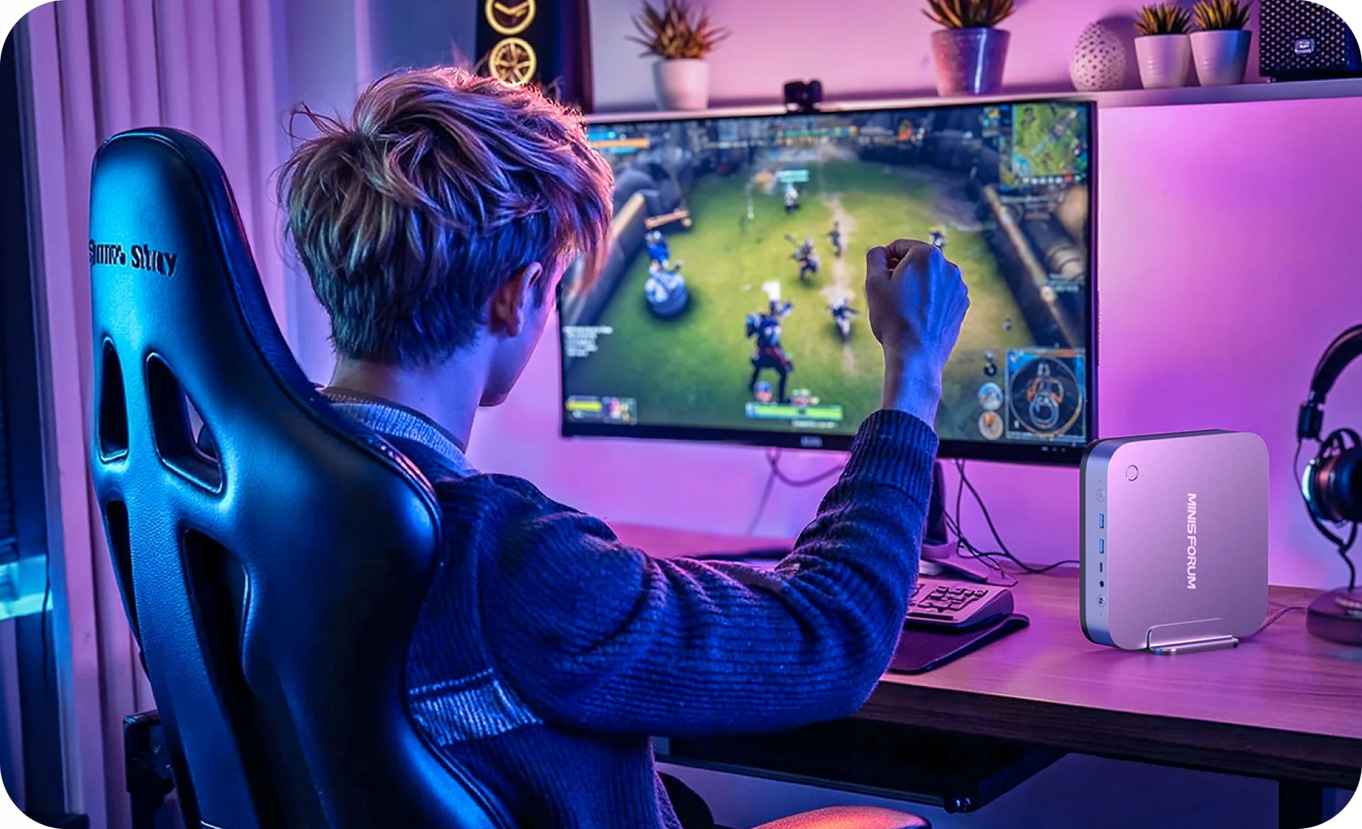 Mini komputer PC AI X1 Pro 96GB 2TB Ryzen AI 9 HX 370 890M Win11