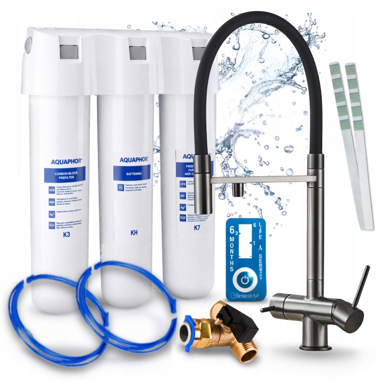 Čistič Kohoutkové Vody Aquaphor Křišťál H A Baterie Do Kuchyňského Dřezu