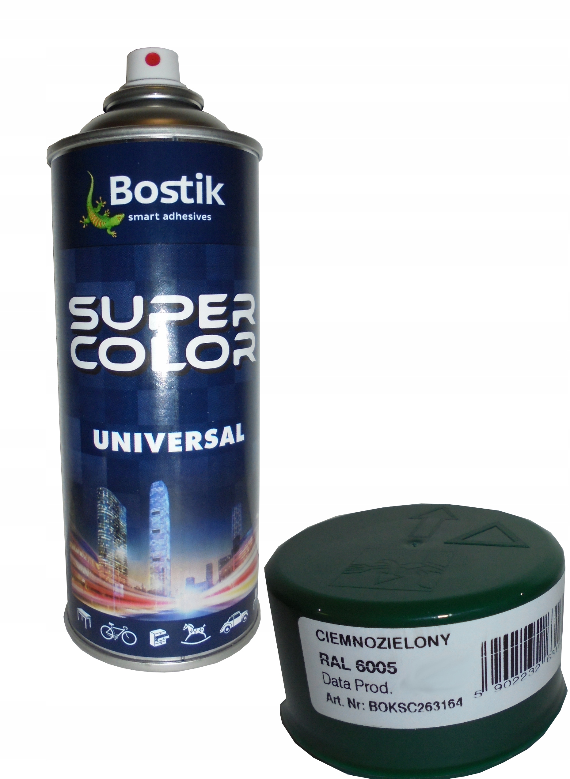

Farba w sprayu Bostik Ral 6005 ciemnozielony 400ml