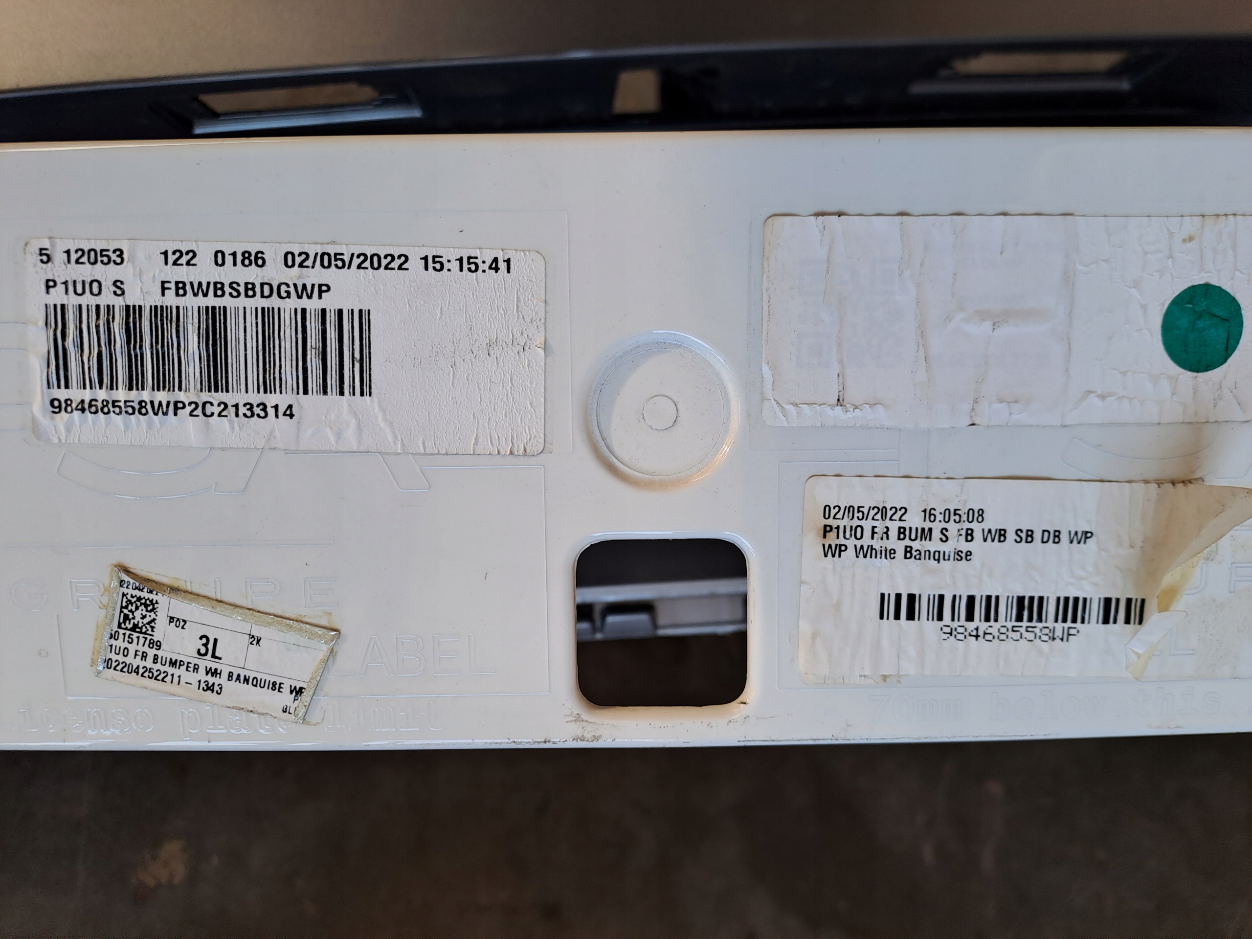 bumper front 9840131477 Chevrolet Crossland