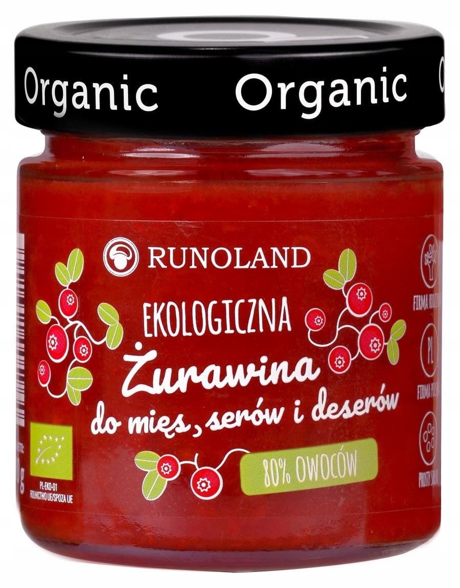 Brusinky Na Maso, Sýry A Dezerty Bio 200 g Runoland