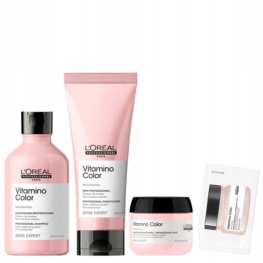 L'Oreal Pro Vitamino Color barvené vlasy šampon kondicionér maska +dárek