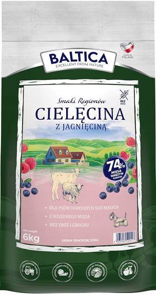Baltica Small Karma Z Cielęciną I Jagnięciną 6kg