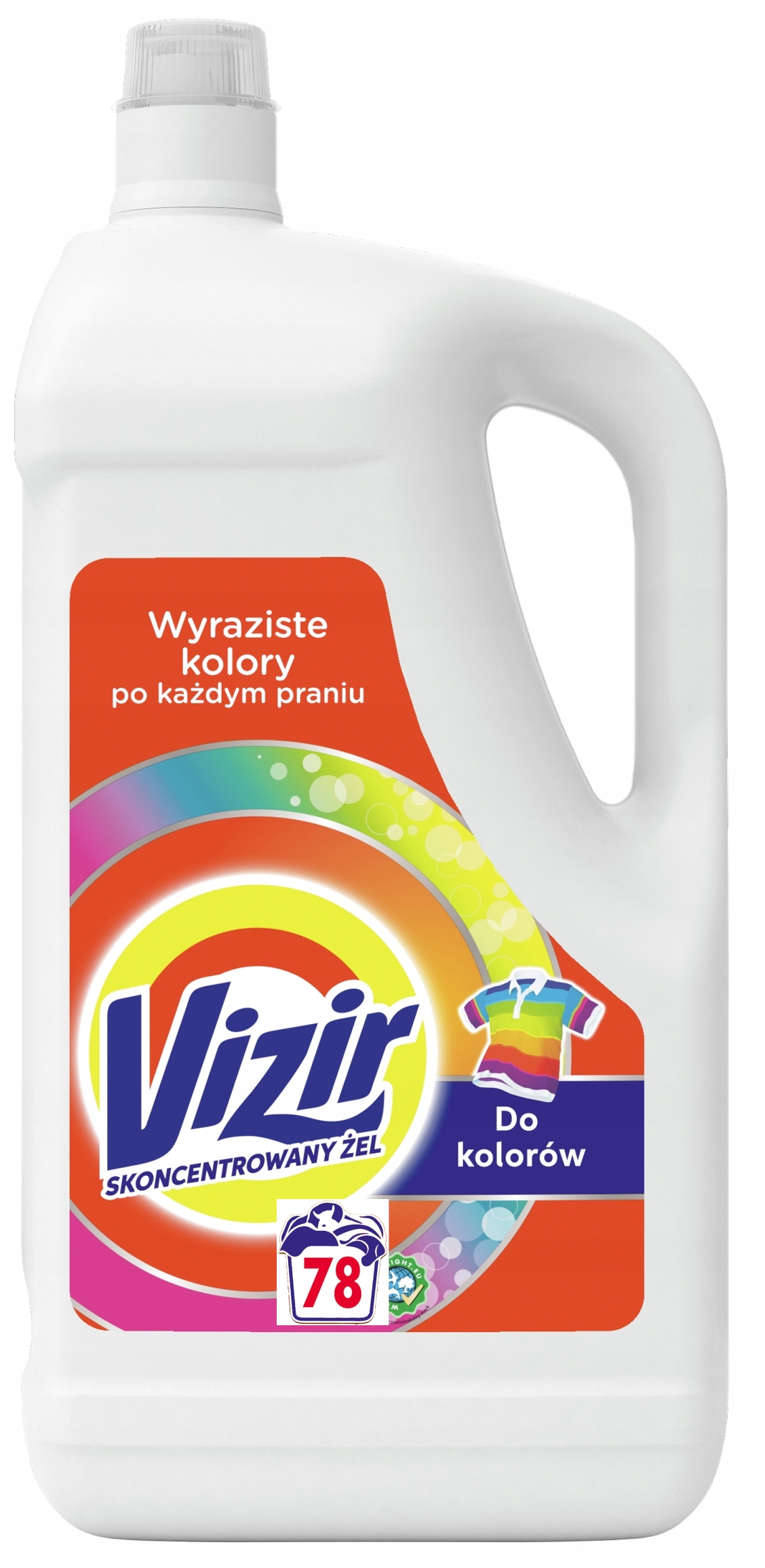 Levně Tekutý Prací Prostředek Vizir Color 78 Praní 3,9 L