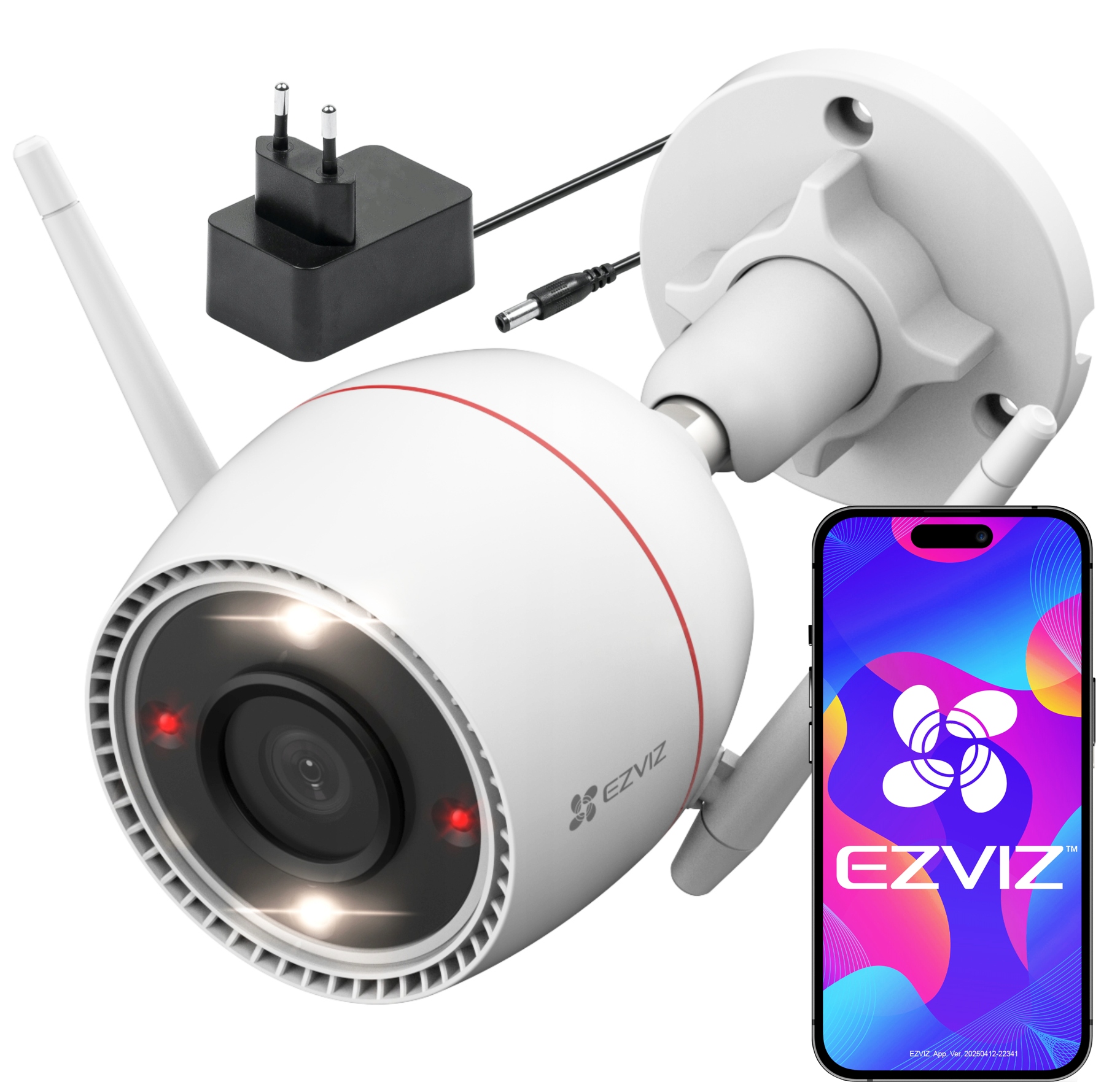 Venkovní WiFi kamera 5Mpx Ezviz H3c 5MP Barva 24/7 Detekce Odpuzování