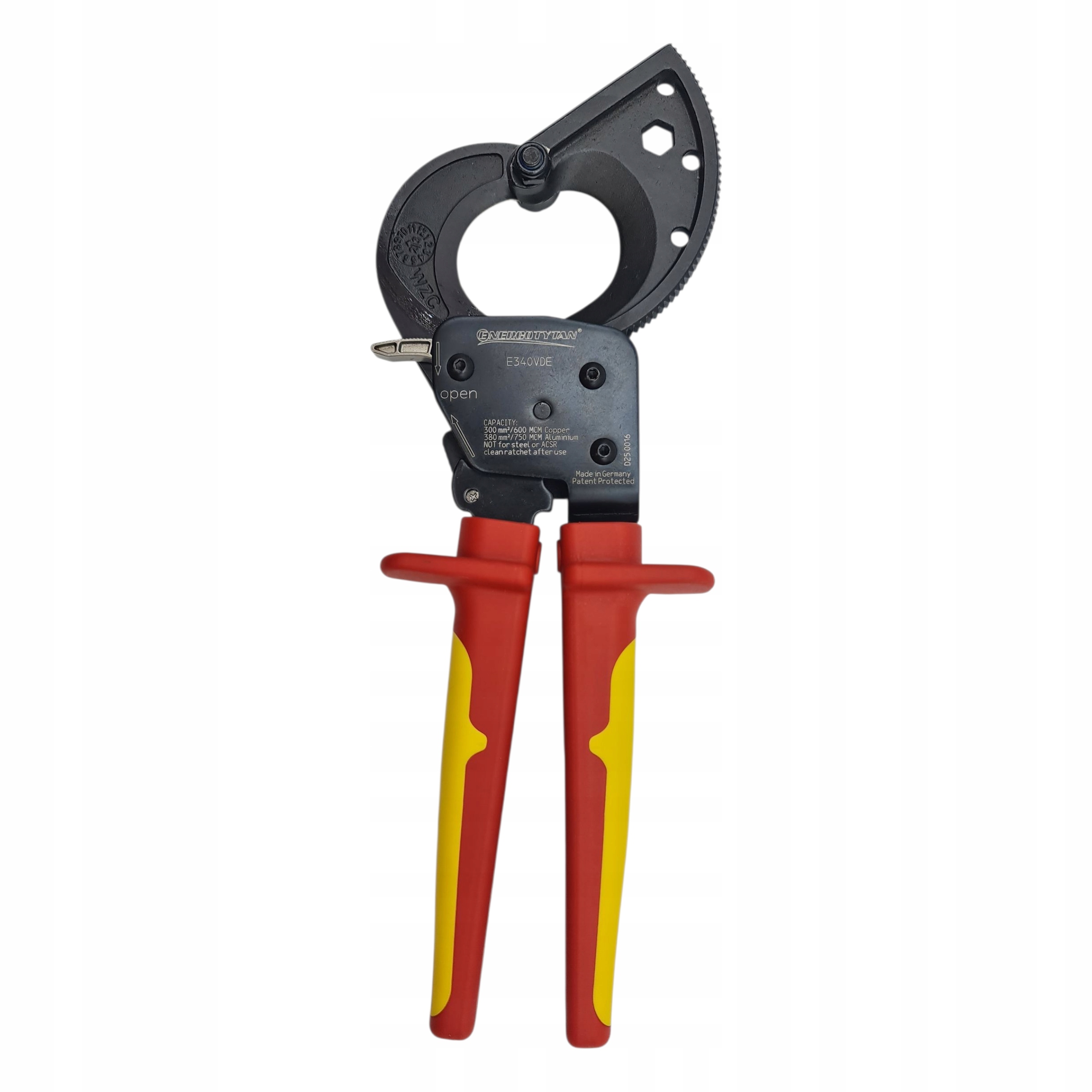 Ráčnové nůžky na kabely 300 mm2 Energotytan E320VDE Made In Germany Vde