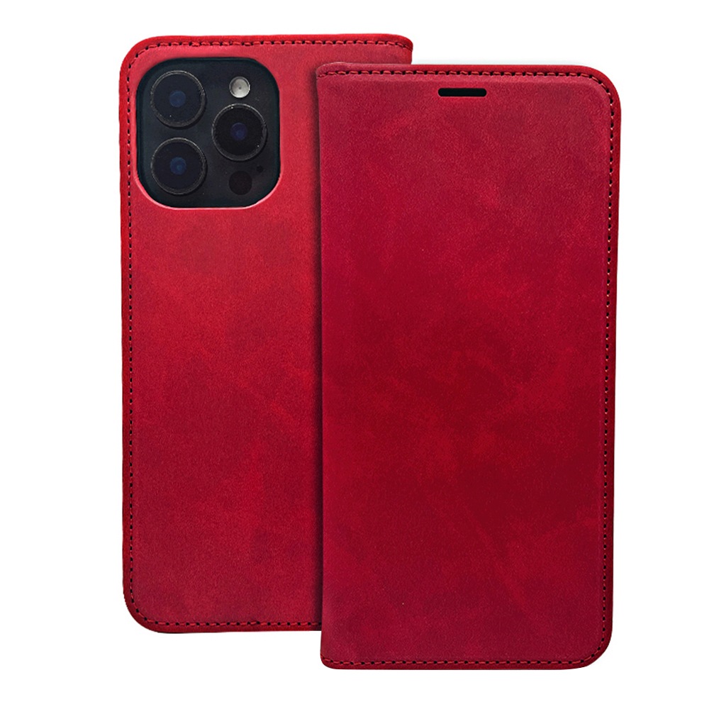 Etui Smart Suede do Honor 600 Honor 600 Pro czerwone Tfo